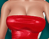 Mini Leather Dress Red