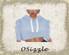 Sky Blue Crop Hoodie