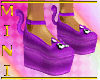 kids purple kitty shoes