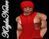 MUSCLE TOP HOOD RED