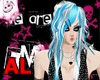 AL/Emo hair blue-white