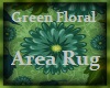 Green Floral Rug 2