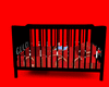 red & black  crib
