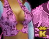 {K} Pink Flor Top/Bolero