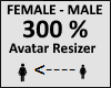 Avatar scaler 300%
