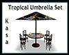 Tropical Umbrella Set