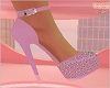 Lt Pink Bling Heels
