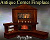 Antq Corner FirePlace Lt
