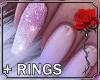 * Lilac Nails + Rings