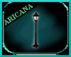 {AK} Rustic Lamp Post