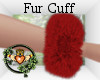 Red Fur Cuffs