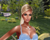 Blonde highlightPonytail