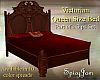 Antq Victorian Bed Red