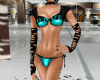 D Teal Rave Bikini