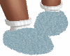 Fluffy Blue Slippers