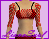 Red Fishnet Outfit
