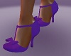 purple bow heel