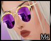 M' Mirror Glasses Purple