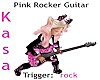 Pink Rocker Guitar