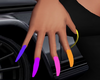 Long Rainbow Nails