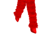 Red Clifford Fur Boots