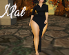 Fall- Black hooded dress