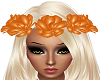 Orange Rose Head Wreath