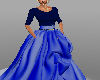 Blue Silk Ball gown