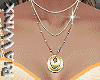 Wx:Gold Beaded Necklace