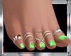 DC..FEET RING+NAILS NEON