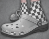 checkered clogs ( m )