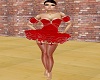 ballet dress red/white