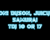 Juicy M-Samurai 10-17