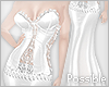 P| Lace Gown - White