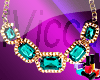 Vic. Gold Gem Chain