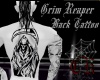 Grim Reaper back tattoo