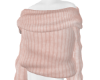 cold shoulder knit pink