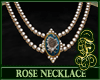 Rose Necklace Blue
