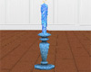 Blue Mod Floor Candle