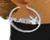 platinum playboy earings