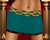 Chained Skirt Teal/Black