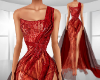 "Monica"Red Pageant Gown