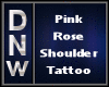 Pink Rose Shoulder Tat