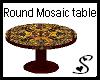 round mosaic table