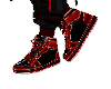 Black red sneakers M