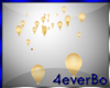 4B Falling Balloons Gold