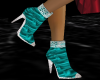 (AG) Turquoise Silk Boot