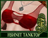 Fishnet Top Red