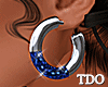 Cocktail Hoop Earring