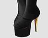 Black Thigh High Boots